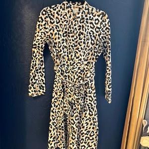 Jcrew leopard print dress. Size 6.